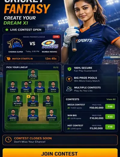 Apostagame777 (bet game 777) fantasy cricket & matchday visual 3